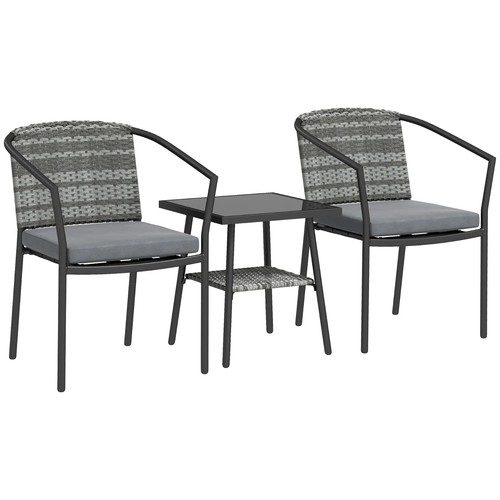 Outsunny piece rattan bistro - outsunny,