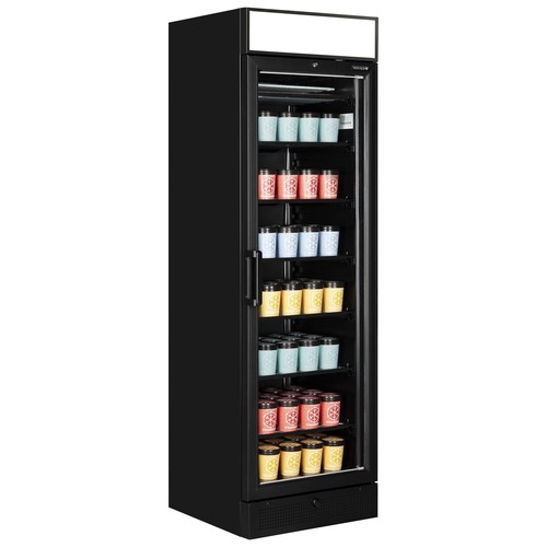 Glass door black upright - door, shop