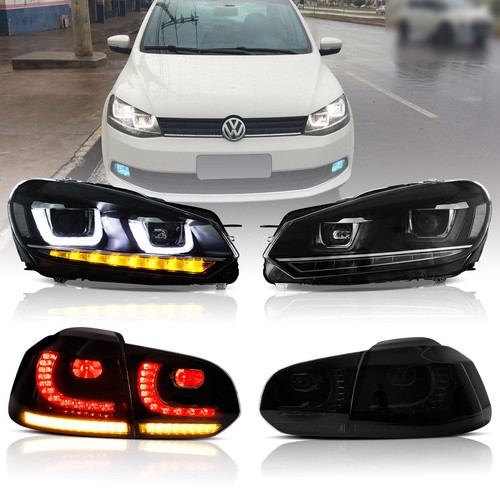 2sets led headlights - 2sets, headlights+smoked