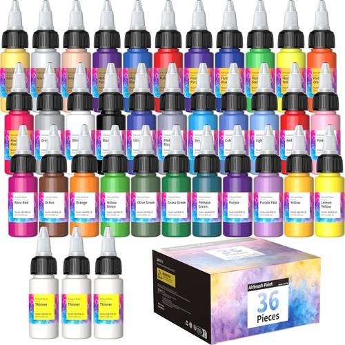 Airbrush paint kit colours - 33,