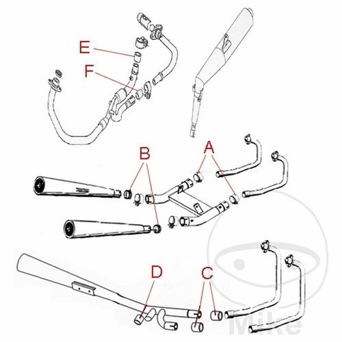Exhaust manifold gasket d - exhaust,
