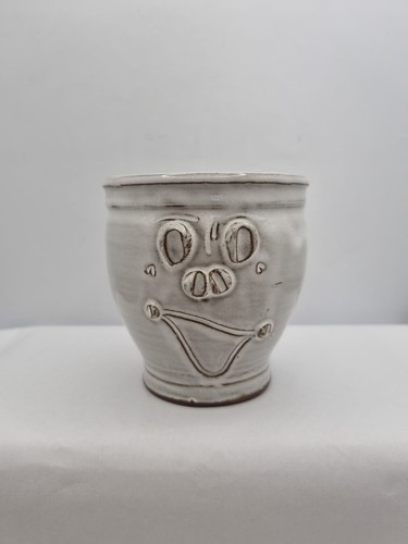 Studio pottery mug white - studio,