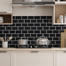 10pc 3D Crystal Peel & Stick Tile Stickers 30x30 Waterproof for Kitchen Bathroom