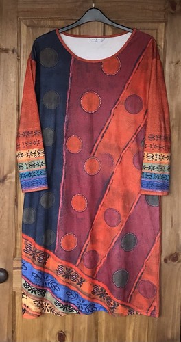 Orange multicoloured ethnic