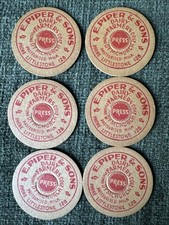 Vintage Card Milk Bottle Tops