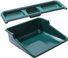 Large Green Plastic Potting Tray Tidy Plant Pot Table Garden Greenhouse + Shelf