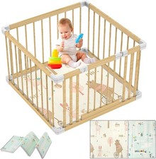Wooden Baby Playpen 90x90cm