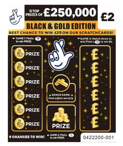 Fake winning lottery - fake, scratch