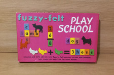 Vintage Fuzzy Felt Play School