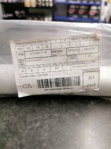 Seadoo drive shaft 271001719 - drive,