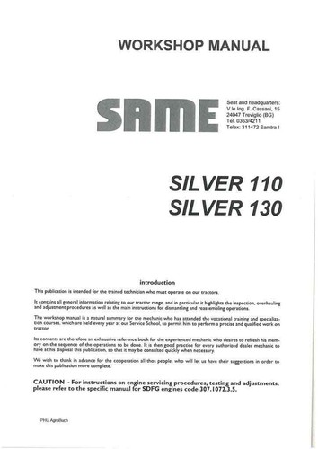 Same tractor silver 110 - silver, 130