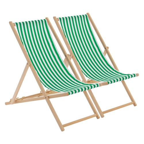 Folding wooden deck chairs - chairs,