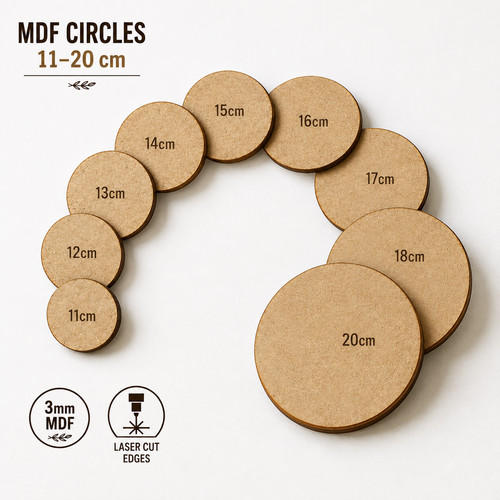 Mdf circle wooden - circle, craft