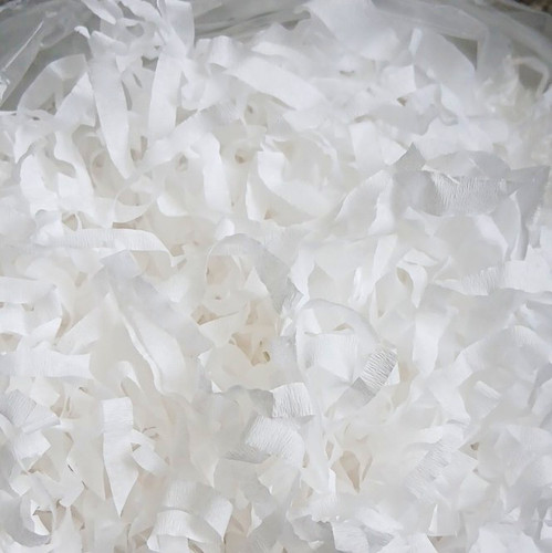 White solid crinkle cut - solid,