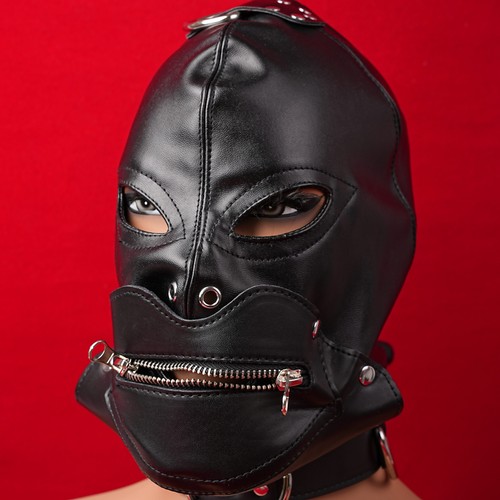 Leather headgear hood - headgear,