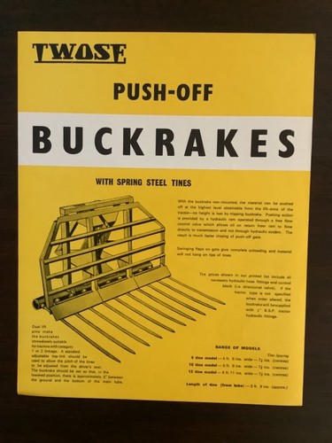 Twose push off buckrakes - push-off,