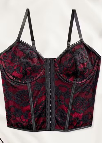 Lace floral front button - lace,