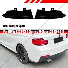 For BMW 2-Sereies F22 F23 M Sport 15-19 Rear Bumper Winglet Side Splitter Spats