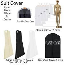 Black Clear Dress Covers Suit