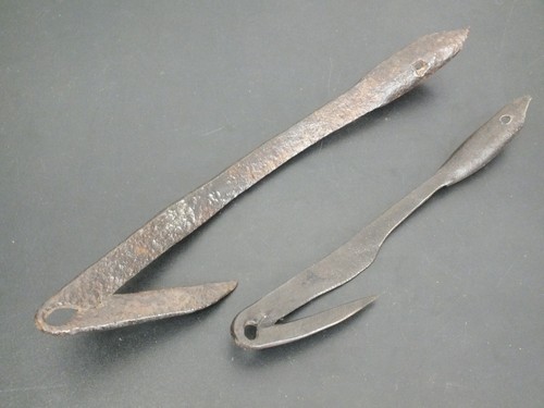 Pair antique wrought - pair,
