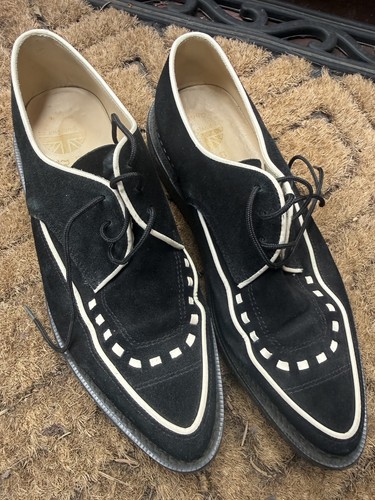 Underground suede black - suede, white