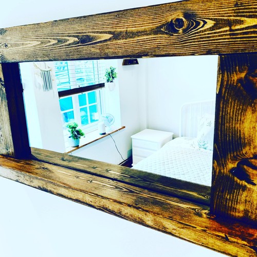 Jacobean waxed mirror - mirror, –