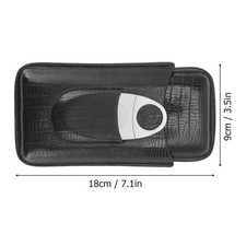 Cigar Case With Cigar Cutter