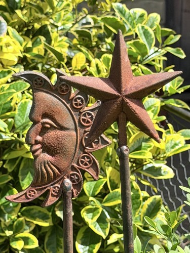Metal moon star garden - metal,