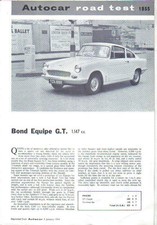 Bond Equipe GT Period Road