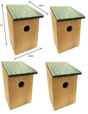 4 x BIRD NESTING NEST BOX