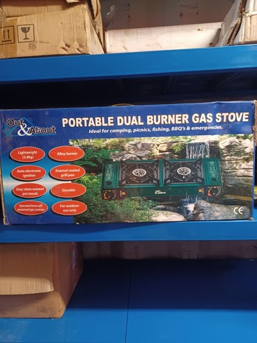 Portable double burner - burner, gas