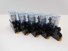 OMRON MY2NJ 5 AMP 8 PIN POWER RELAY DPDT BASE 12, 24, 110, 240 VOLT AC DC COIL