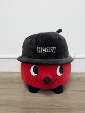 Vintage Huggable Henry Hoover Soft Plush Toy Casdon Red Black Iconic Rare