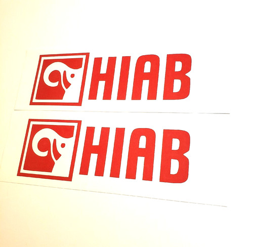 Hiab crane stickers decals - crane,