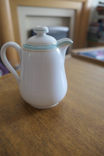 White spode lidded jug - lidded,