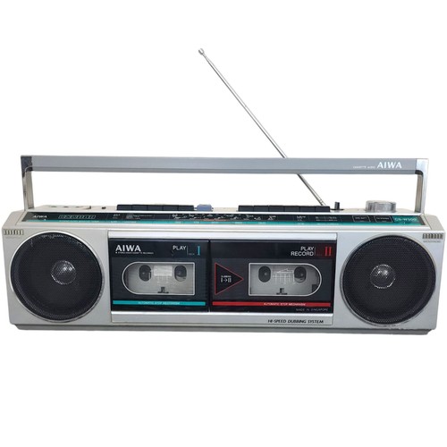Aiwa w300k silver stereo - aiwa, fm