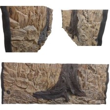 3D AQUARIUM BACKGROUND FOR JUWEL RIO 240  ROCK ROOT  117x45cm in 2 sec  UK STOCK