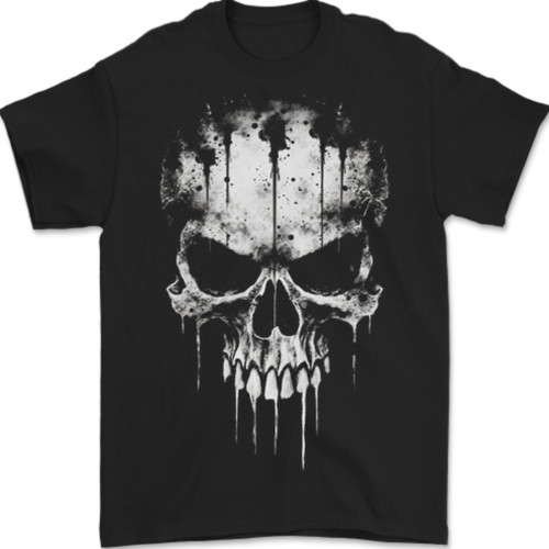 Dripping with evil skull goth - with,