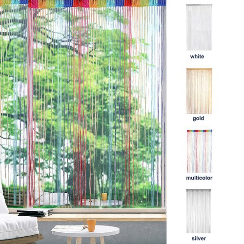 Hanging beaded string curtain - hanging,