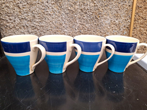 Whittard blue white striped - blue, &