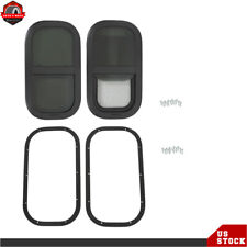 2PCS RV Vertical Slide Window 12"W x 22"H w/ Trim Ring & Screen Cargo Trailer