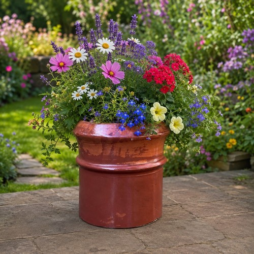 Terracotta chimney pot - terracotta,