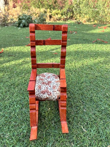 Miniature wooden rocking - miniature, chair