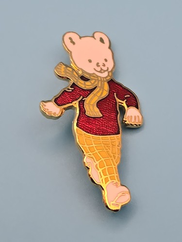 Pin badge enamel rupert bear - enamel,