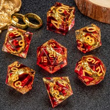 DND Resin RING Dice Set Dice