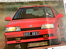 RENAULT 21 TURBO - FRAMEABLE COLLECTIBLE ORIGINAL CLASSIC CAR ROAD TEST REVIEW