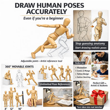 Wooden Artist Mannequin Human