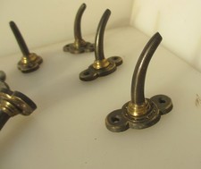 Antique Brass Coat Hooks Hat