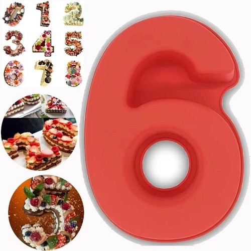 Large silicone number - silicone, cake