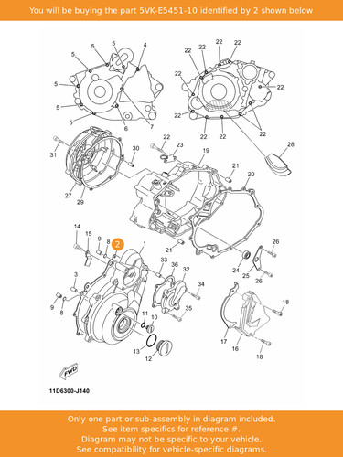 Yamaha gasket crankcase - yamaha,